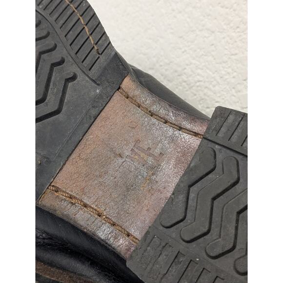 Frye Sawyer Chelsea 80820 Mens Black Leather Slip On Chelsea Boots Size 8 - Picture 9 of 10